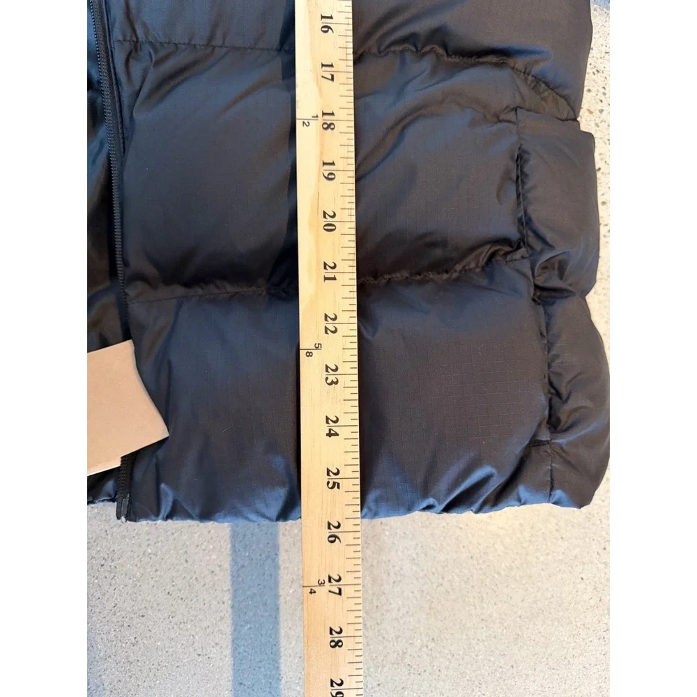 The North Face Kanaga Down Puffer Jacket Mens Large Black Hooded NWT‎ $260